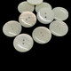 Round Plastic Buttons, Cream - (Pack of 10)